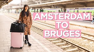 On Board the Thalys Train and Belgium's Local Train from Amsterdam to Bruges