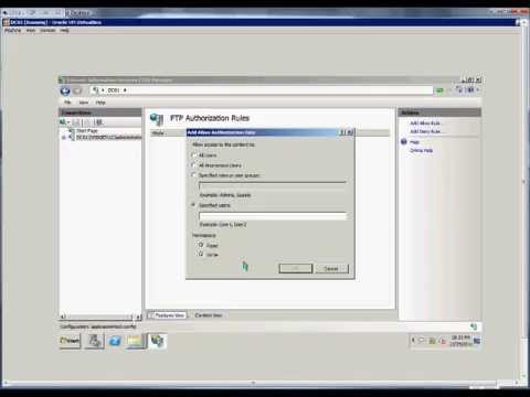 How to allow anonymous  user access to an FTP site in IIS on a Windows 2008 R2 server