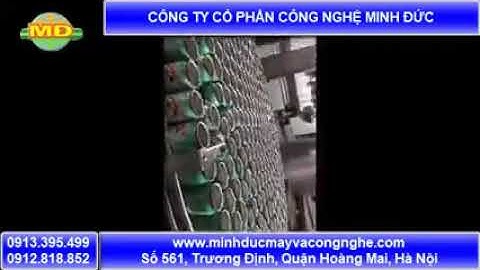 Minh Đức chuyên chế tạo dây chuyền sản xuất nước giải khát đóng lon