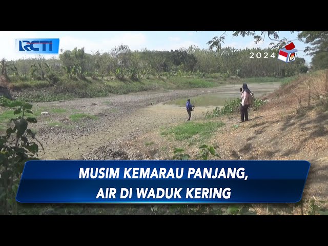 Akibat Musim Kemarau Panjang, Sejumlah Waduk di Jombang Alami Kekeringan - SIP 24/08 class=