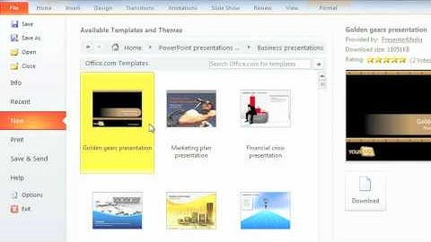 Documents PowerPoint 2010 Training: Creating Presentations.m4v