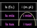 Italian Possessive Adjectives