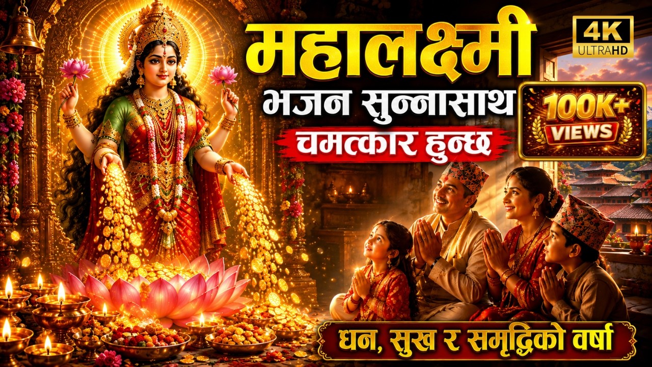 महालक्ष्मी भजनको चमत्कार 🌺 धन, सुख र समृद्धिको वर्षा | Mahalaxmi Bhajan | Laxmi Mata Bhaja