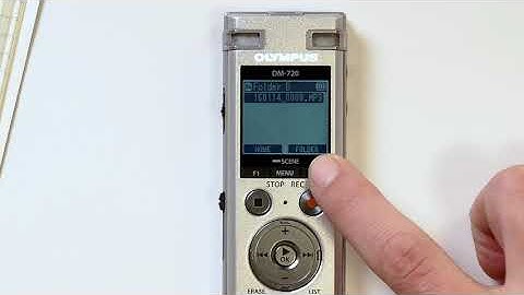 Switching Between Folders on the DM-720, VN-541PC, WS-853 & WS-852