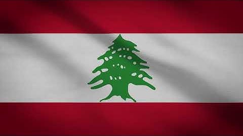 Lebanon National Flag 3D Waving Ultra 4K Free | Lebanon Flag Animation, Lebanon Flag Green Screen