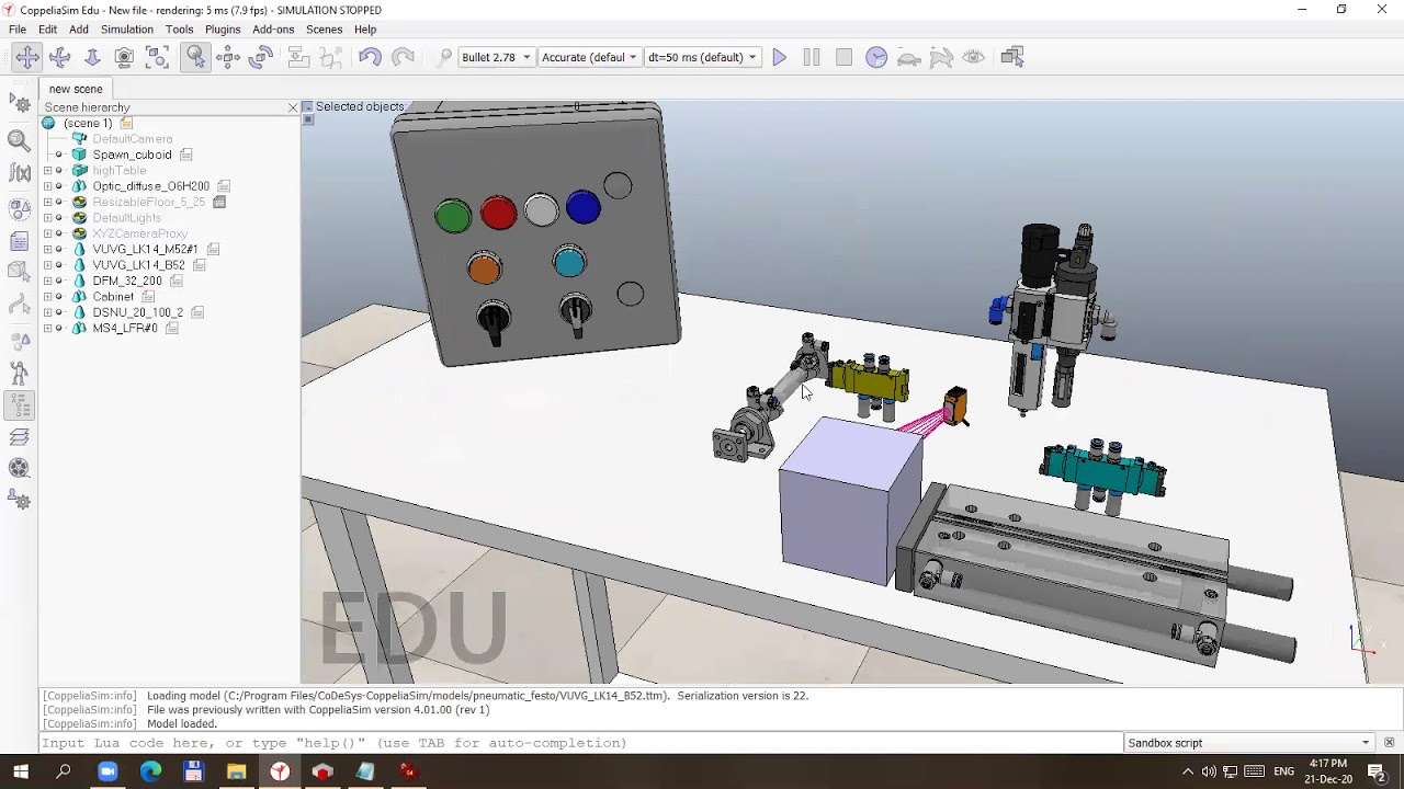 PLC Program And 3D Simulation With CoDeSys CoppeliaSim Linker Tool 