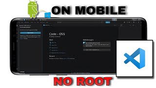 how to use VS code on mobile no root | Termux/x11