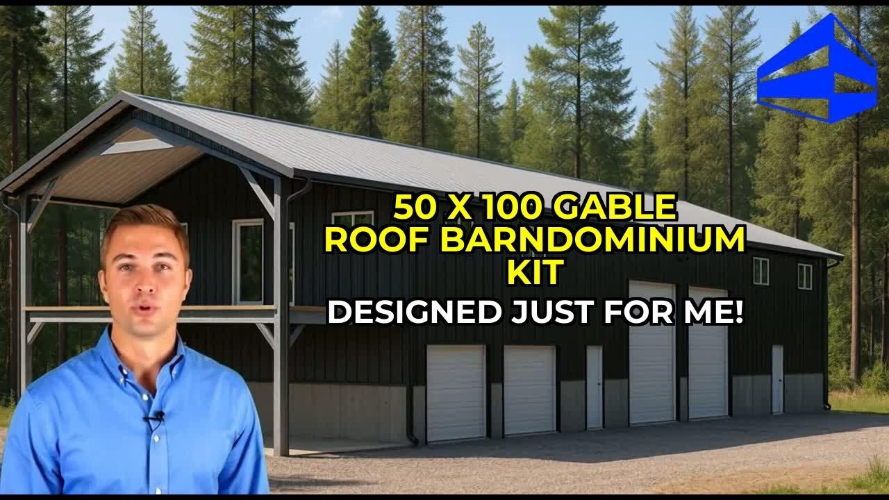 Epic 50x100 Two-Story Barndominium: Dream Kit with RV Garage!