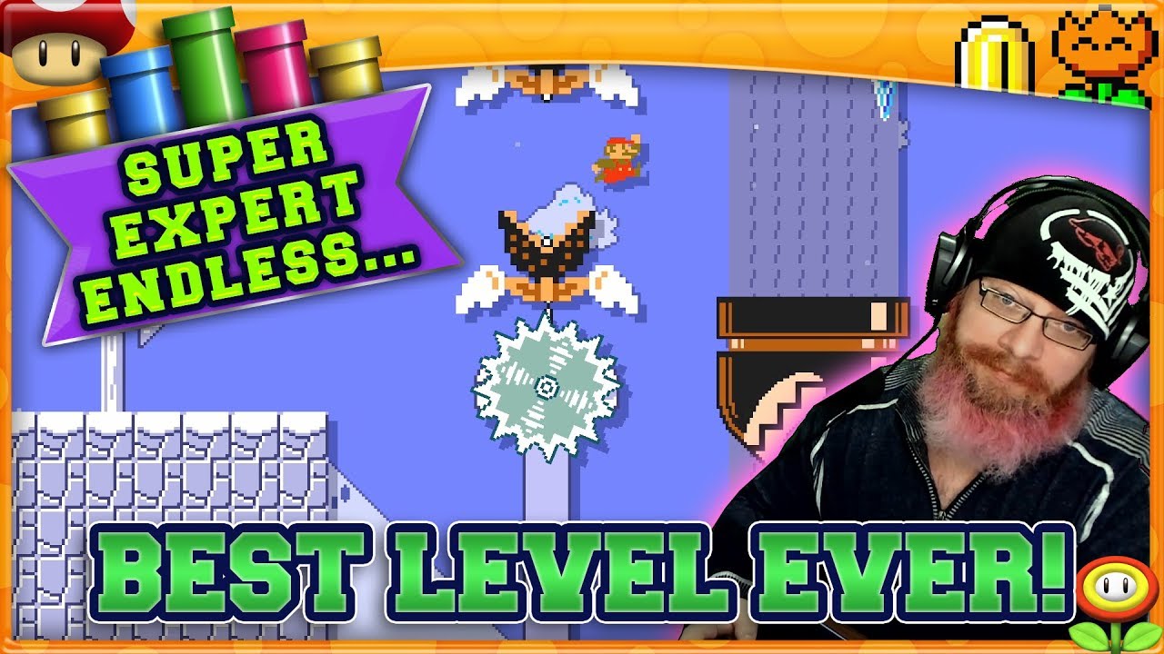 BEST LEVEL EVER! | Mario Maker 2 Super Expert No Skip Endless Challenge ...