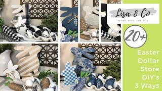 Dollar Store Easter 3 Ways  ||  20+ Easter DIYs  ||  Farmhouse Easter DIYs