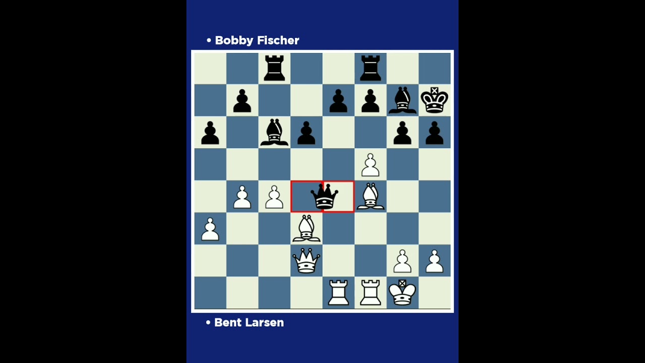 Bent Larsen vs Bobby Fischer □ Ch world Match 1971, Denver (USA).