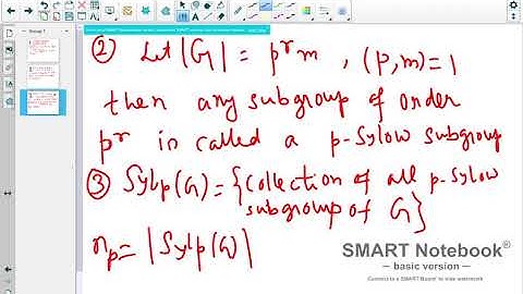 MA415, Lecture no  11, (Sylow