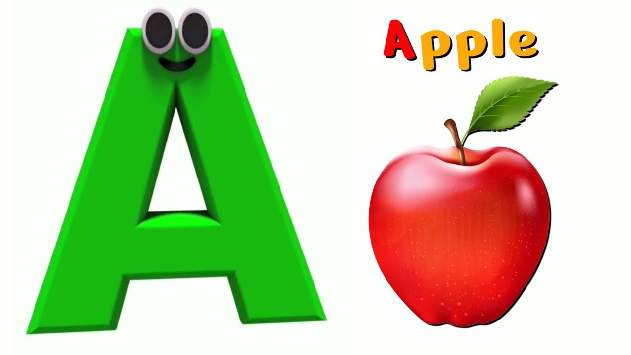 Learn The ABC Phonic Song with APPLE as Your First Lesson-ABC Songs ...