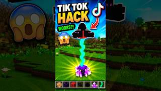 Minecraft TikTok Hack 😳 Does This Actually Work?!