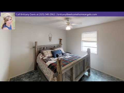 2615 Jomar St, San Angelo, TX home video tour