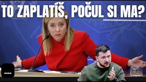 Nemala zľutovanie! Zelenský to zaplatíš!! Taliansko si zaslúži svoje peniaze späť.