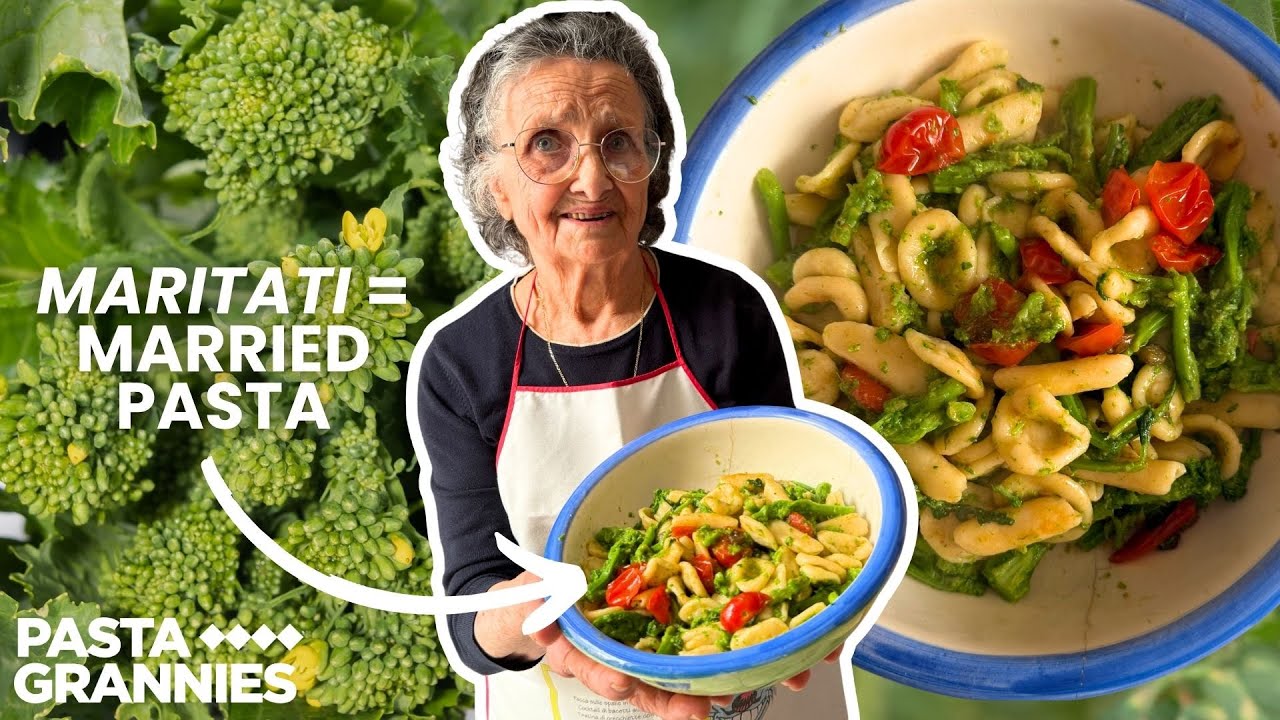 89yr old Francesca makes traditional Maritati (married) pasta from Puglia! | Pasta Grannies