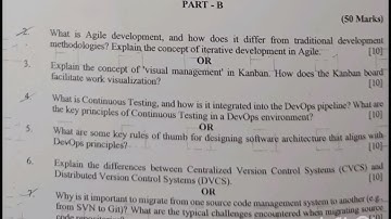 R22 devops jntuh question paper #btech #exam #education