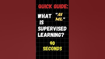 🚨Learn Supervised Learning in 90 Seconds! #datascience  #machinelearning  #statistics #dataanalytics