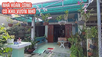 MS 912: BÁN NHÀ HOÀN CÔNG 2 MẶT TIỀN CÓ KHU VƯỜN NHỎ CÁCH CHỢ GÒ CÔNG TẦM 1 KM