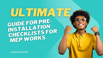Episode 18 Ultimate Pre-Installation QA/QC Guide for MEP Works | Ensure Project Success