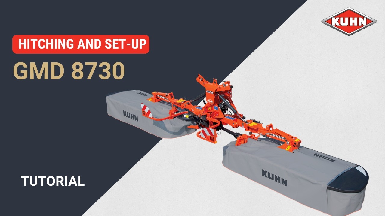 Tutorial | Machine settings - hitching and set-up on the triple dis mower | GMD 8730