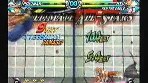 Tatsunoko vs Capcom Polimar Combo Exhibition with Ryu Assist