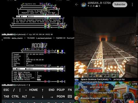 How to Down Any Minecraft Server from DDoS Attacks | Crashed Minesmp" (Educational Content)