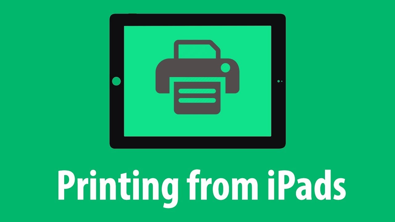 Printing from an iPad Seaview Tech Tips YouTube