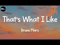 Bruno Mars - That&#39;s What I Like (Lyrics)