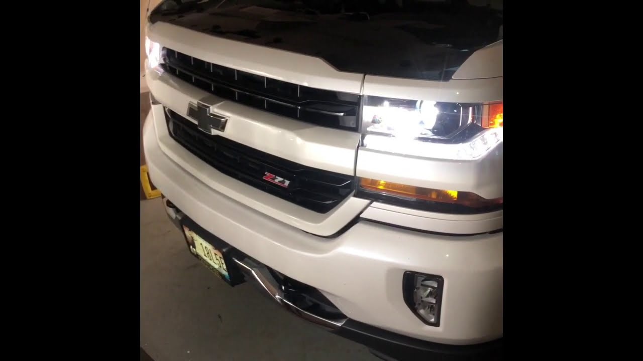 2018 Chevy Silverado Headlight Adjustment - YouTube