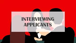 Supervisor Guidebook - Interviewing Applicants