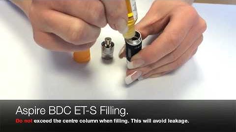 Aspire ET-S BDC Filling.