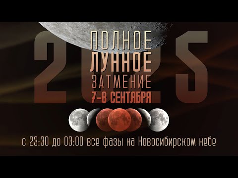 Полное Лунное затмение 7-8 сентября 2025 года