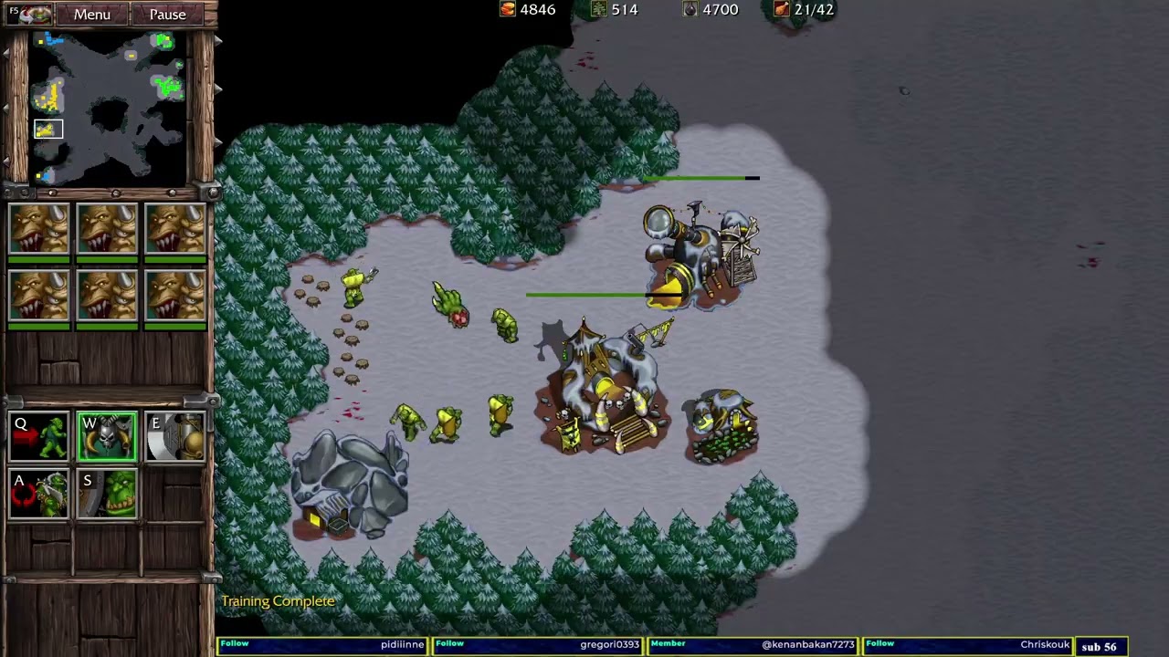 Warcraft 2 Remastered Plains of Snow 2v2