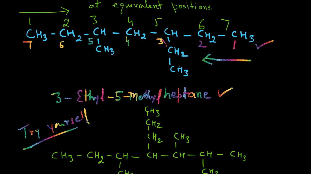 Iupac Names Of Alkanes Part 5 Youtube