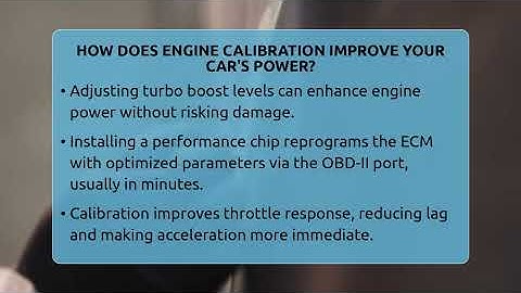 How Does Engine Calibration Improve Your Car