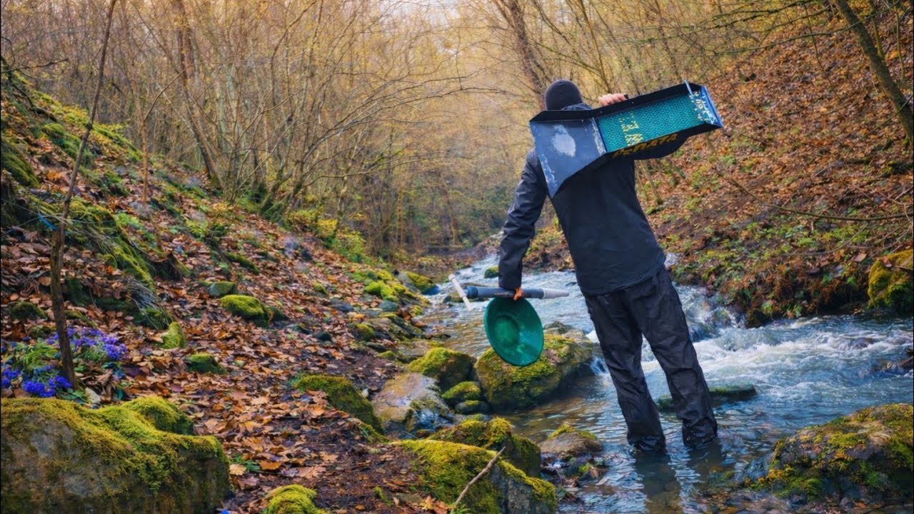 Настоящее золото находится между этими двумя скалами? Мы расчистили ловушки.(Часть 1)ВПОИСКАХ ЗОЛОТА
