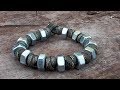 Prayer bead and hex nut paracord bracelet music version