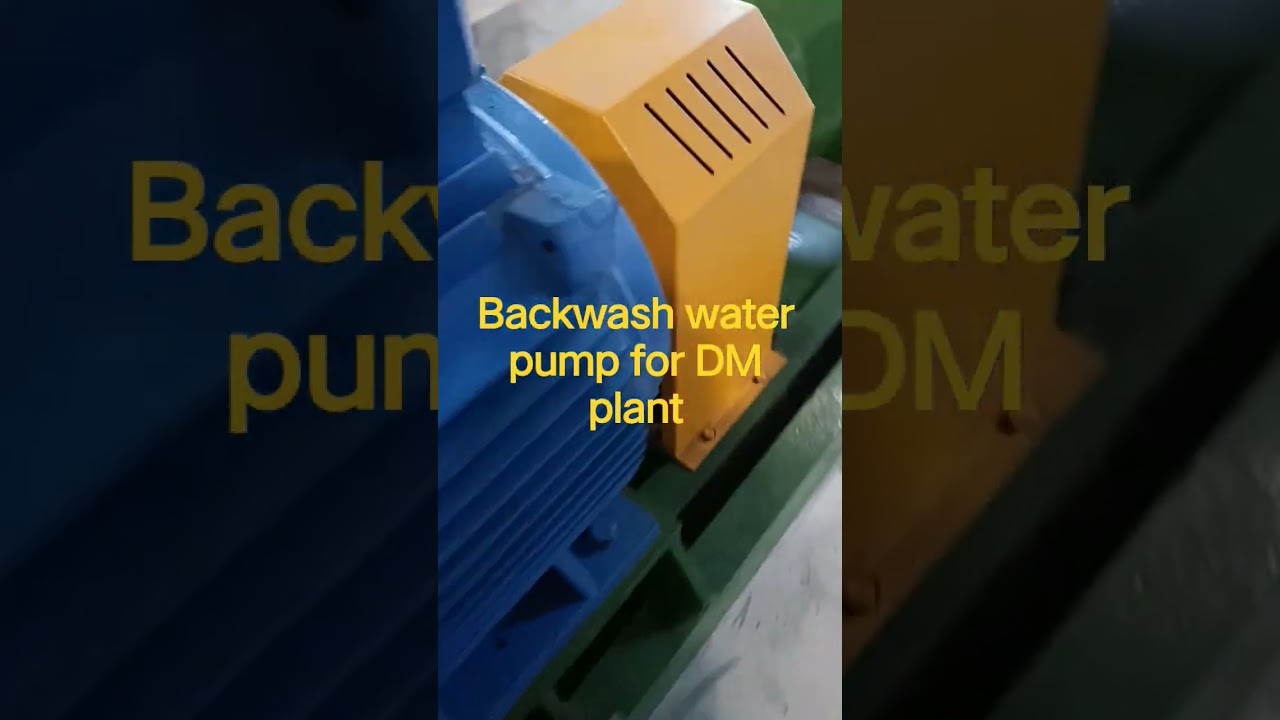 Backwash water pump for DM plant. 