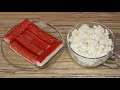 КРАБОВЫЕ ПАЛОЧКИ и ТВОРОГ необычное и вкусное сочетание. Со сладким перцем еще ВКУСНЕЕ