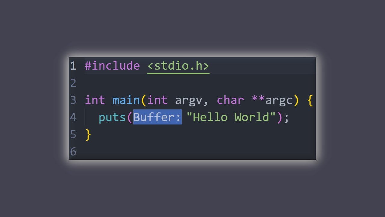 Completely Normal C "Hello World" Program - YouTube