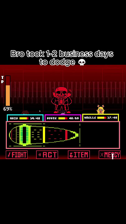 Bro took 1-2 business days to dodge ๐ #deltatraveler #neutral #underfell #undertale #deltarune #san