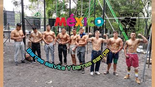 Barras san patricio entrenamiento con grandes atletas mexicanos, calisthenics máximos de ejercicios