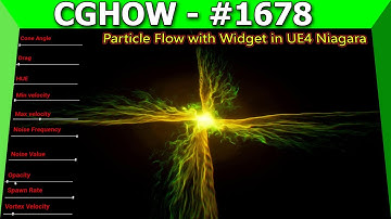 How to Create Particle Flow Effect with Widget | UE4 Niagara Showcase