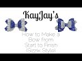 How to make a Bow from Start to Finish with a Sizzix