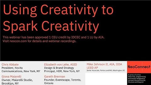 NeoConnect 2020 | Using Creativity to Spark Creativity
