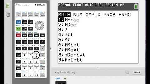 Integration on TI 84