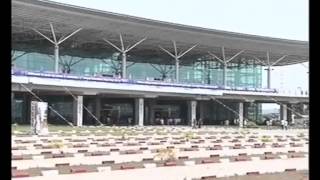Inauguration de la deuxième partie de l'aéroport par le président Sassou
