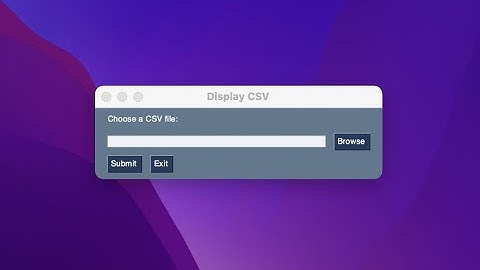 PySimpleGUI - File Browser